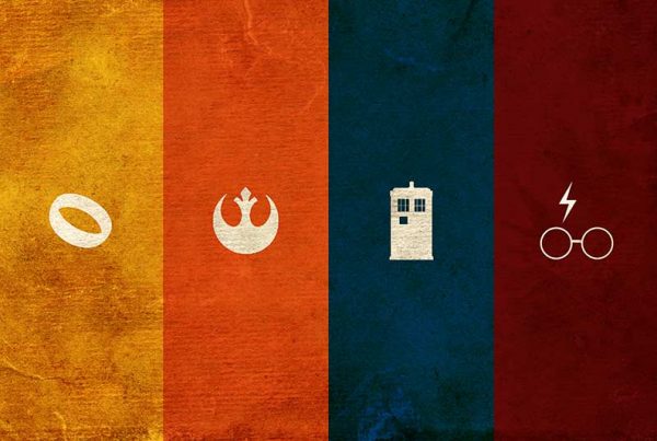 Geek Poster - Lord of the Rings, Star Wars, Dr. Who, Harry Potter Poster