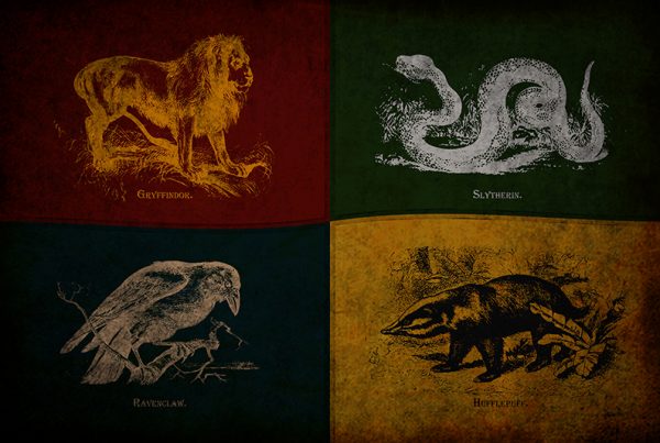 Harry Potter Poster - Houses