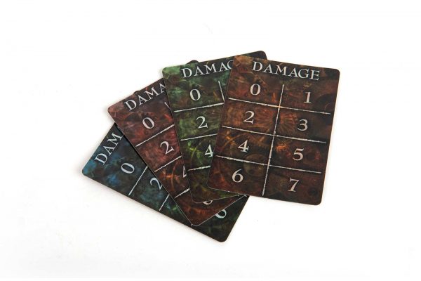 Time's End Game Board Game Damage Cards