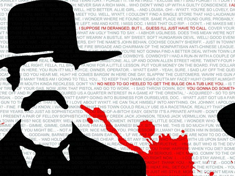 Tombstone Poster Wyatt Earp Close Up