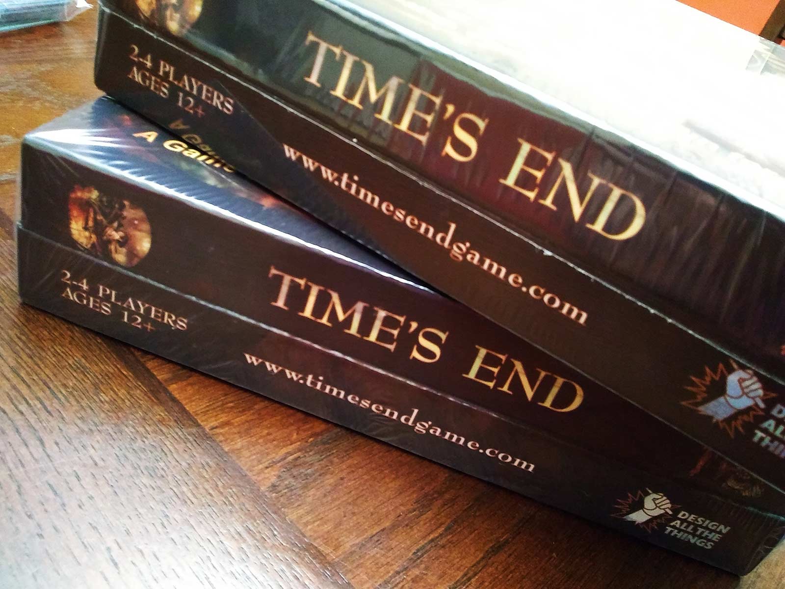 times end board game box packaging