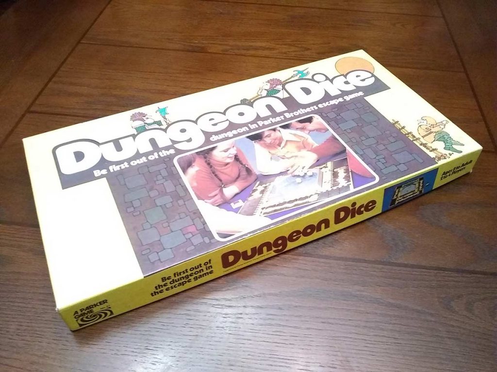 dungeon dice board game box